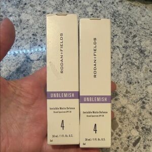 R+F Unblemish Invisible Matte Defense Broad Spectrum SPF 30 Bundle of 2 Sealed